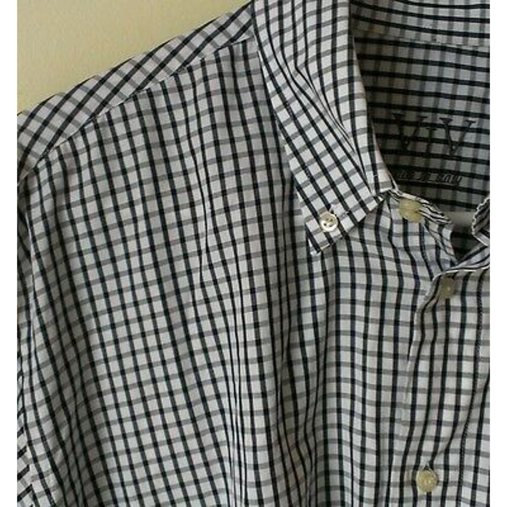 VIV Shirt Black & White Check Mint Condition sz XL